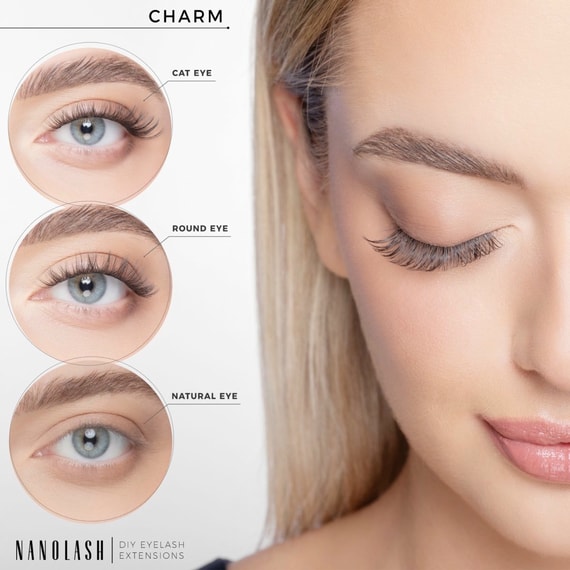 Charm - Double V Lash Look