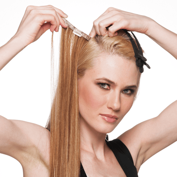 Clip-In Hair Extensions 50/55 cm Meches - 6/27 Light Brown/Tobacco Blond