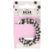 Hair tie with black and white pearls