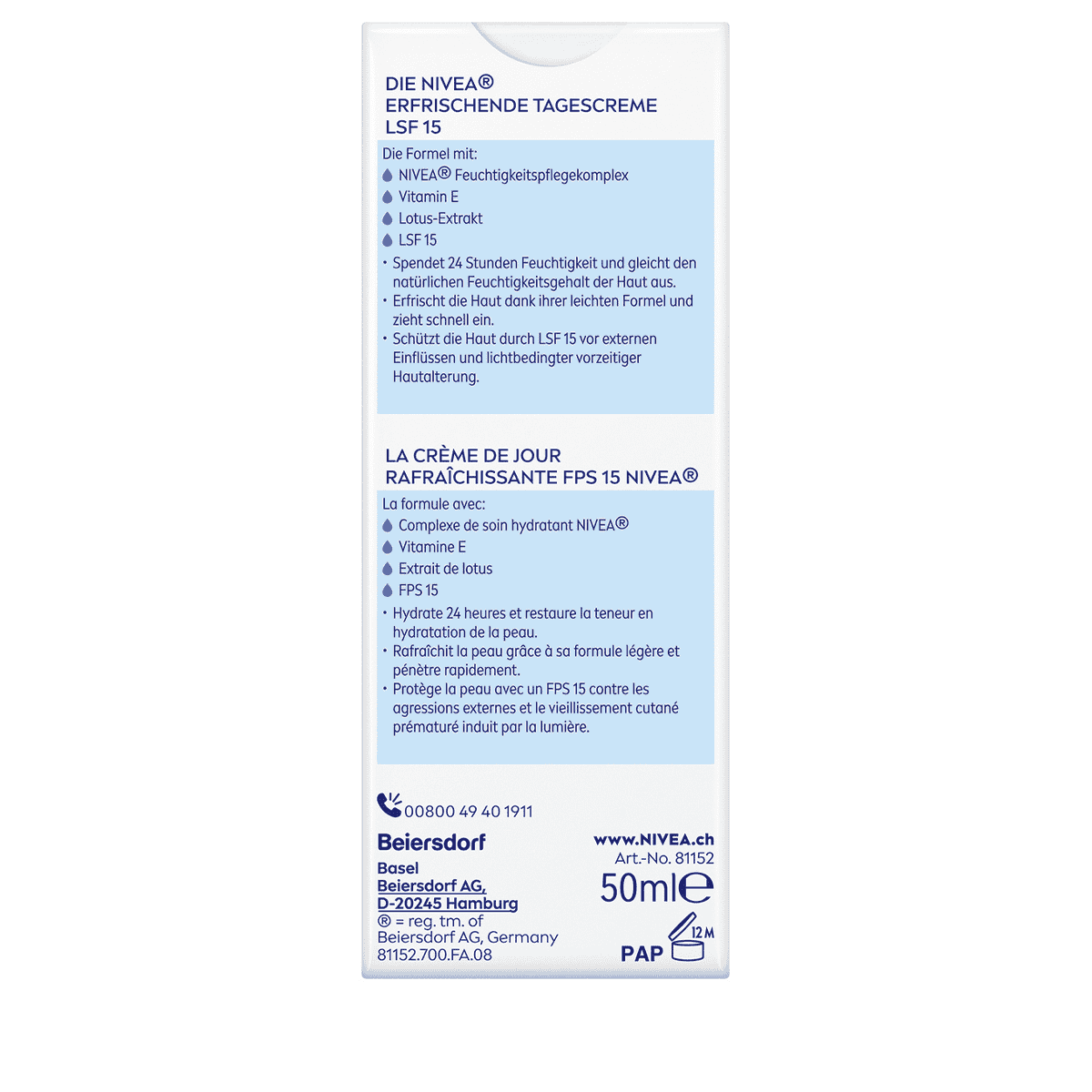 Erfrischende Tagescreme SPF15