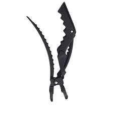Rubberized Jaw Clips 4 pieces - black