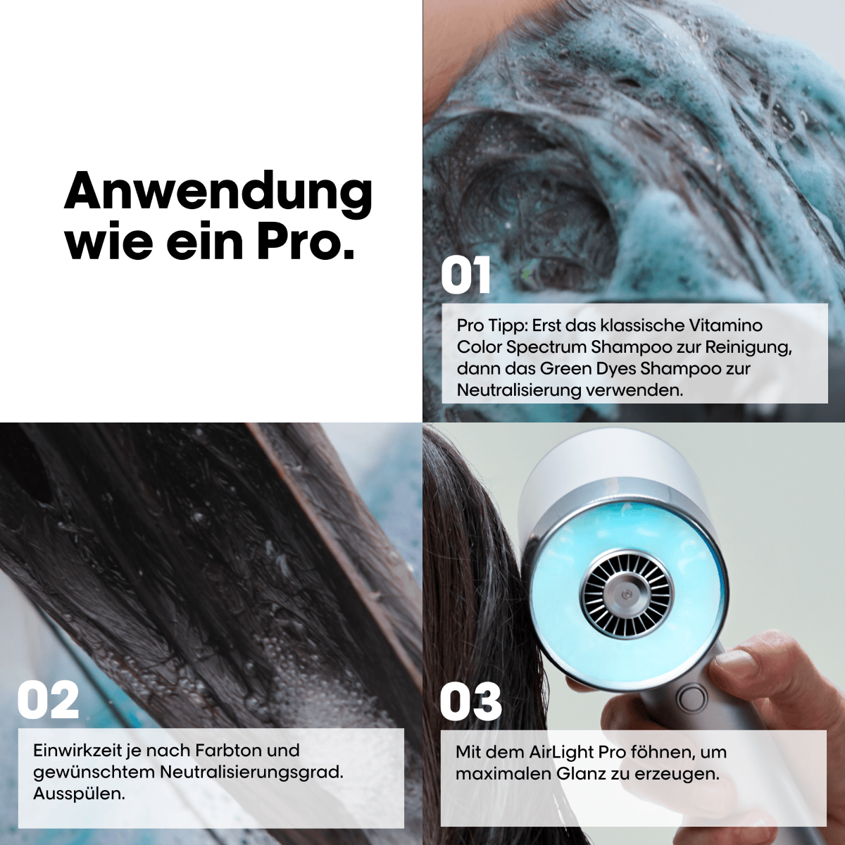 Vitamino Color Spectrum Green Dyes Neutralizing Shampoo