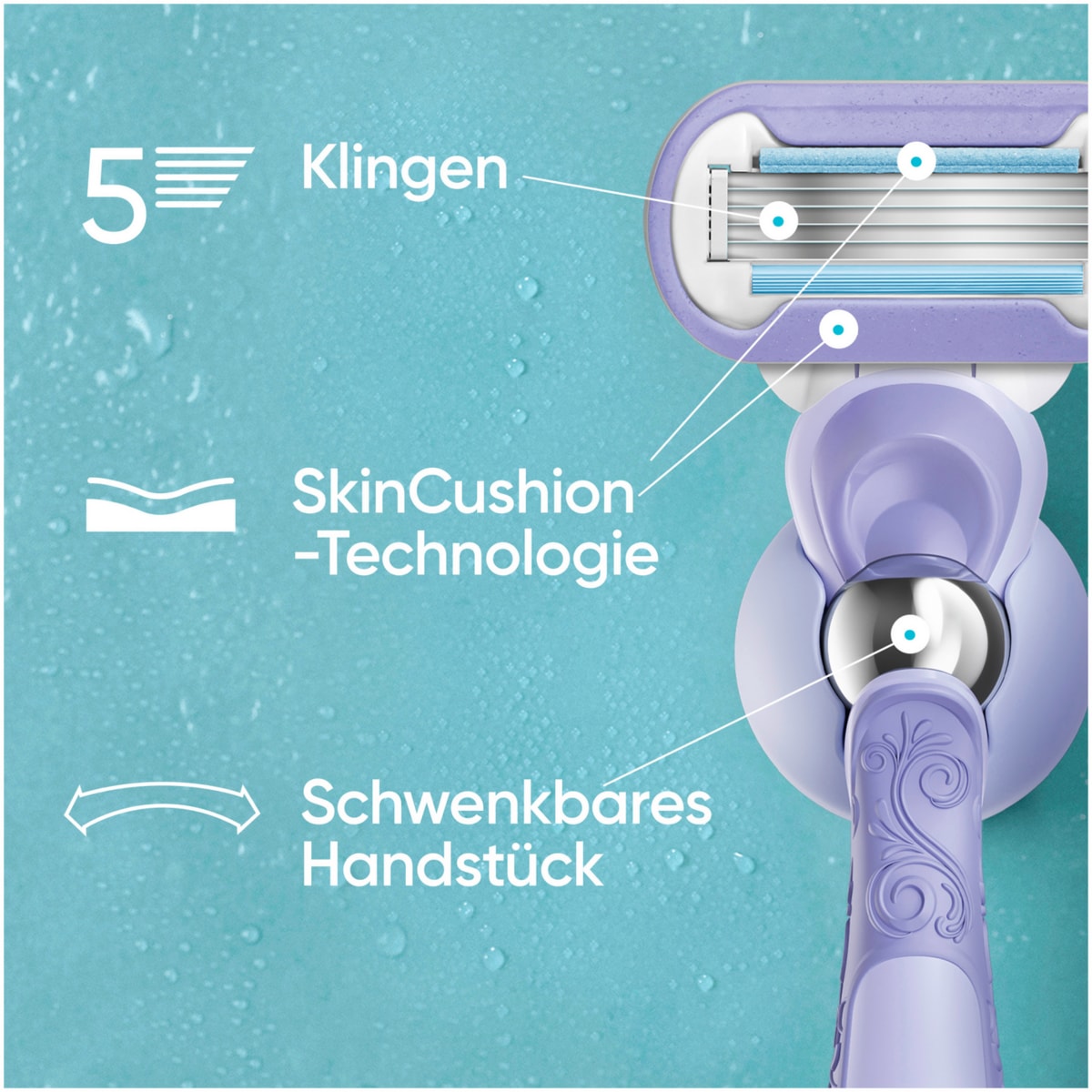 Extra Smooth Swirl Rasierer mit 1 Klinge & Duschhänger