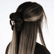 Pince à Cheveux en Fausse Fourrure avec Pompons