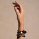 Hair Tie Pom Pom "Ibiza" 3-pack Black