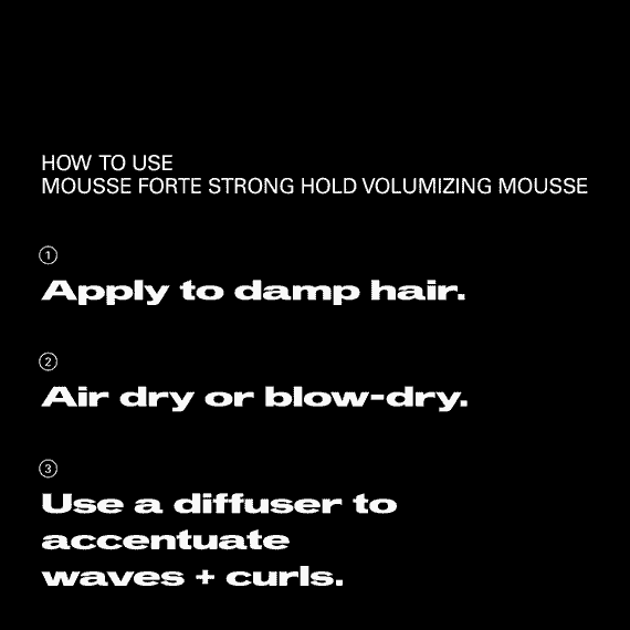Strong Hold Volumising Mousse