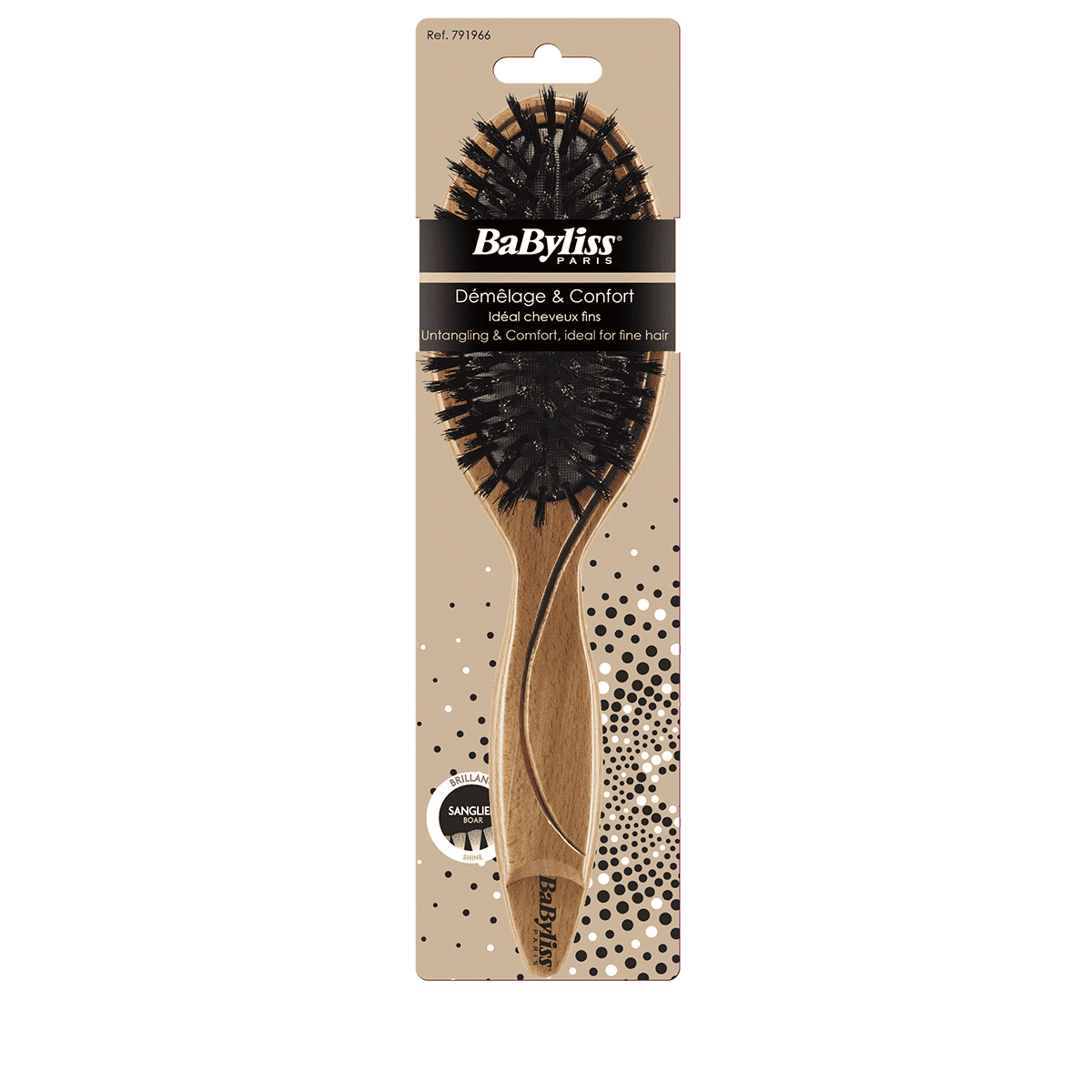 Brosse bois pneumatique 100 % sanglier