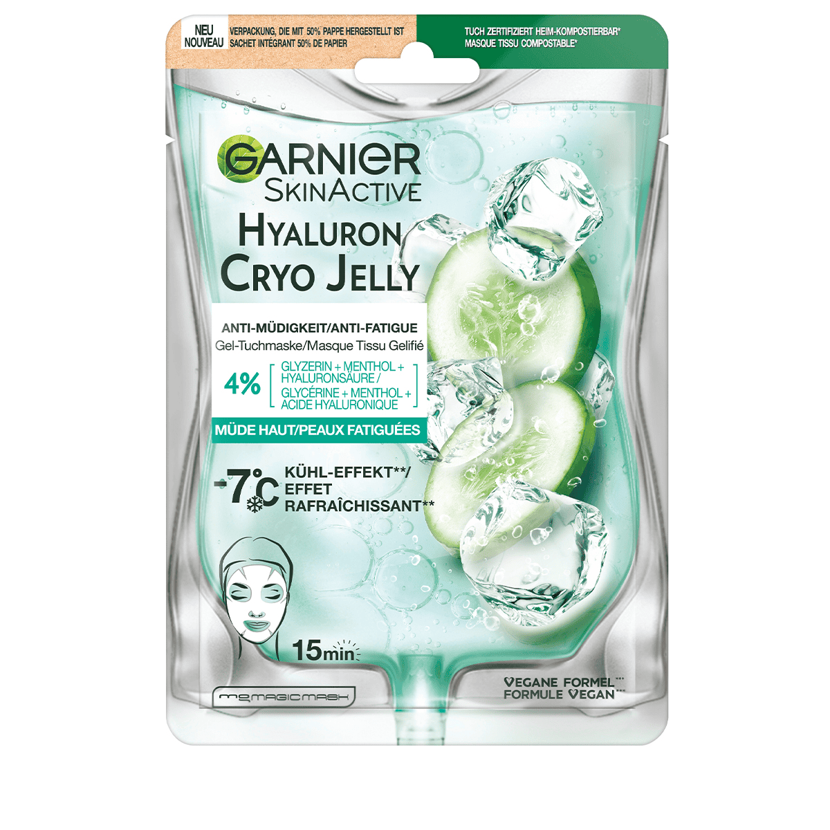 Maschera viso in gel cryo jelly