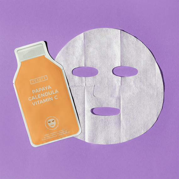 Tuchmaske Papaya, Calendula, Vitamin C