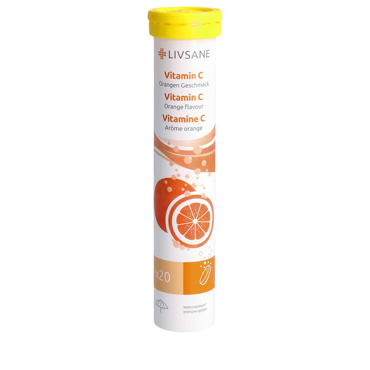 Vitamina C gusto arancia - 20 pz.