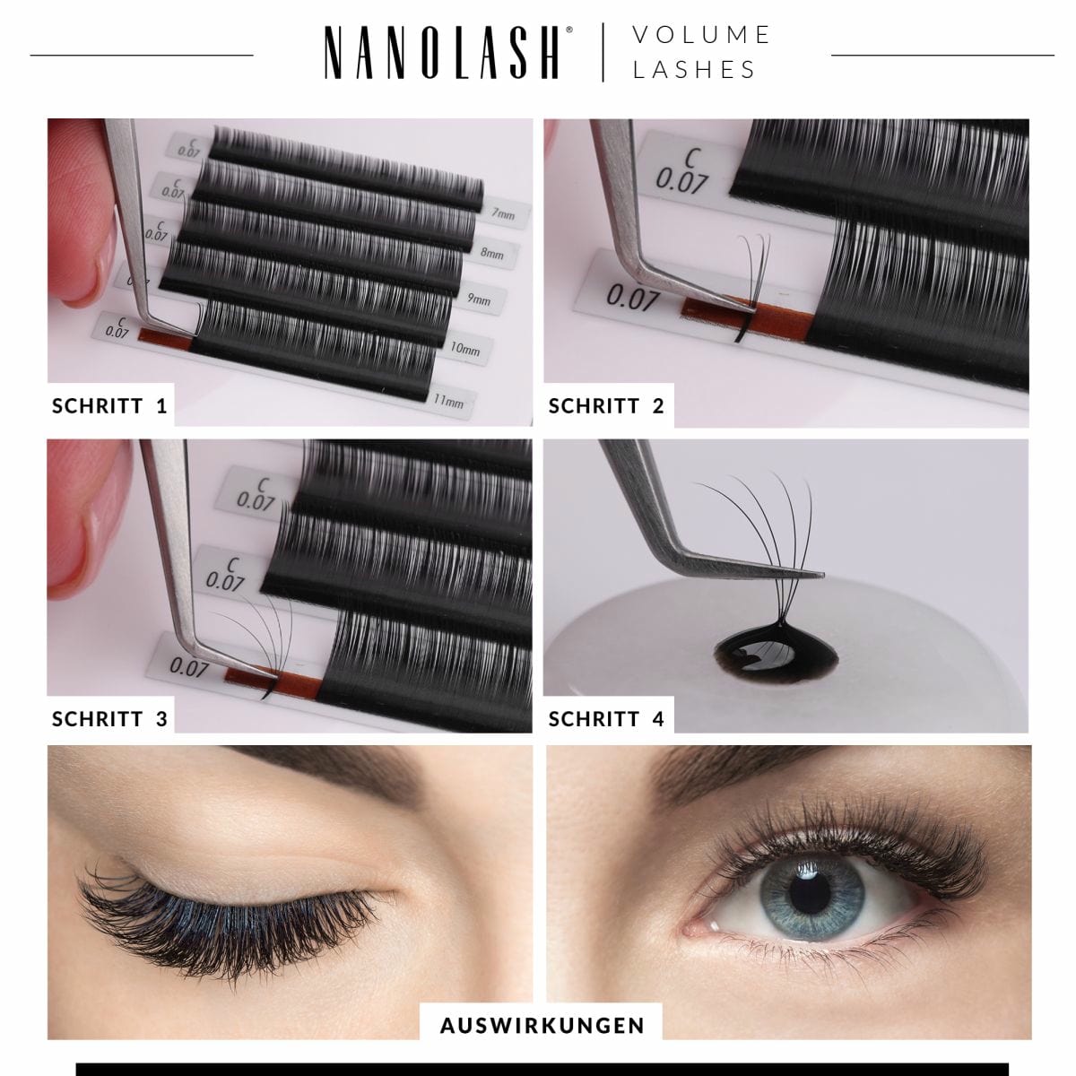 Volume Lashes 0.12 D 6-13 mm