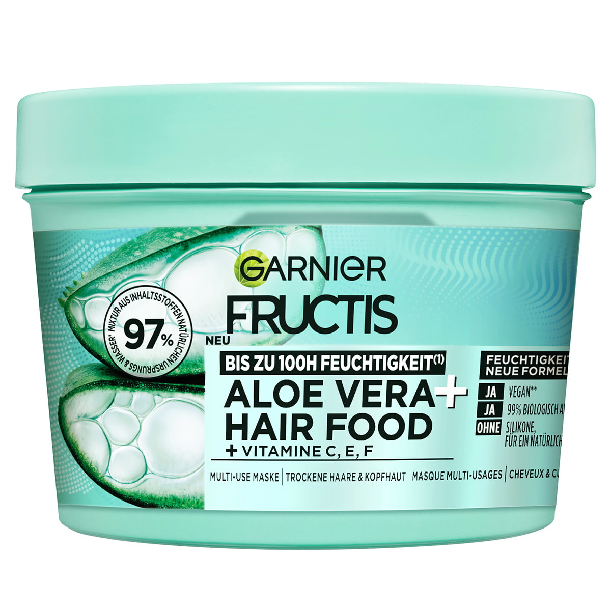 Feuchtigkeitsspendes Aloe Vera Hair Food 3in1 Maske