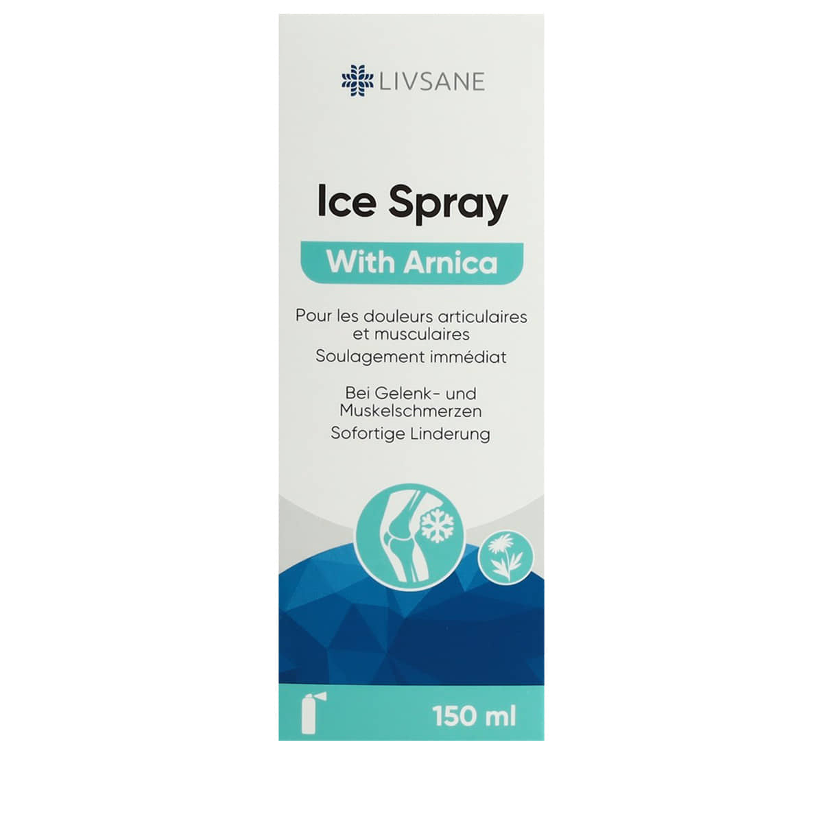 Spray ghiaccio con arnica