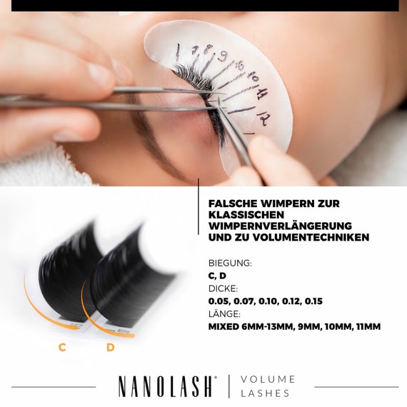 Volume Lashes 0.12 D 6-13 mm
