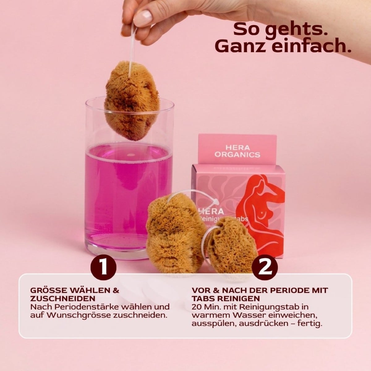 Starter kit: Menstrual Sponges S - 3 pcs.