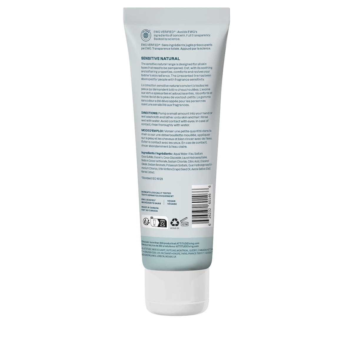 Shampooing & gel douche bébé 2-en-1 sans parfum