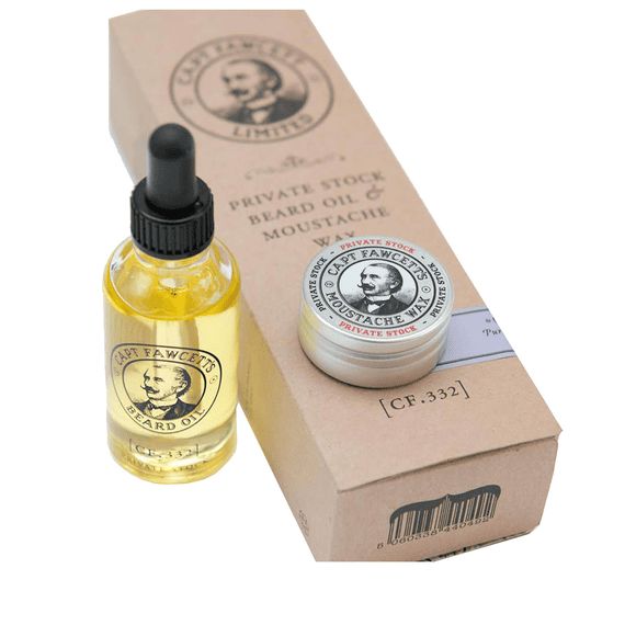 Private Stock Beard Oil & Moustache Wax Gift Set
