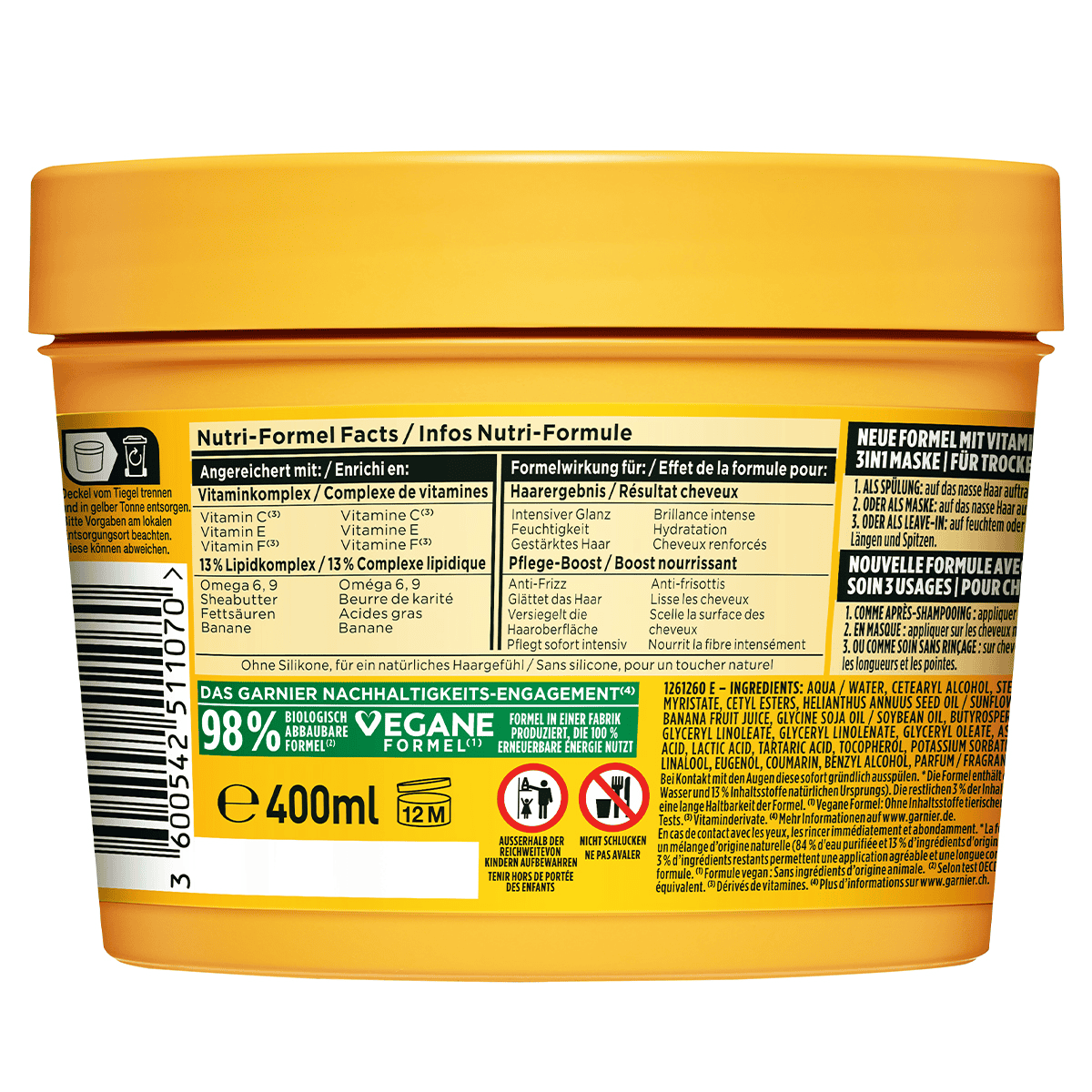 Banana Hair Food nutriente - Maschera 3 in 1