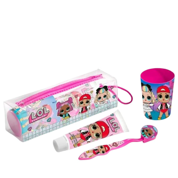 Dental Toilet Bag: Zahnbürste, Zahnpasta & Becher