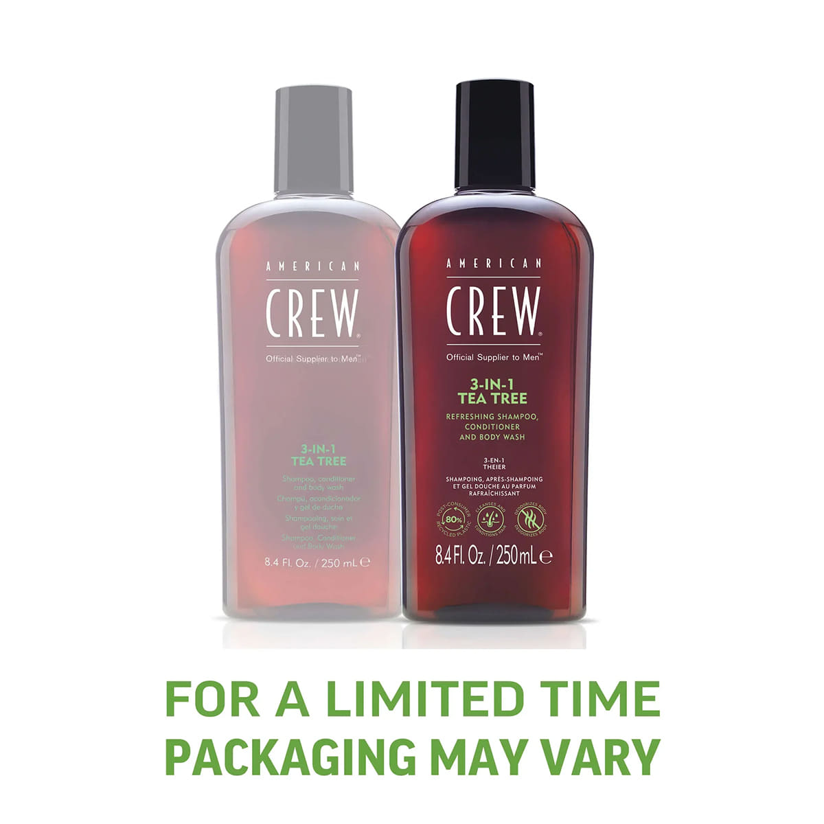 3-in-1 Refreshing Tea Tree Shampoo, Conditioner & Body Wash