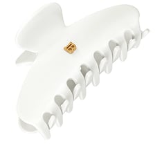 Cellulose Acetate Pince à cheveux Medium White