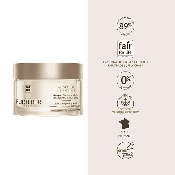 Aufbauende Keratin-Maske für geschädigtes, brüchiges Haar