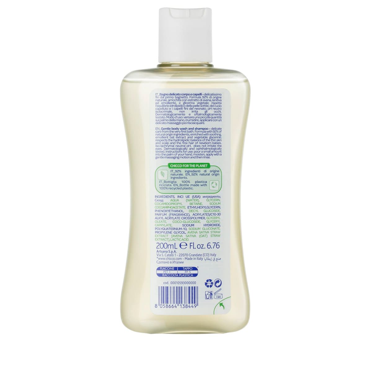 Mildes Duschgel und Shampoo