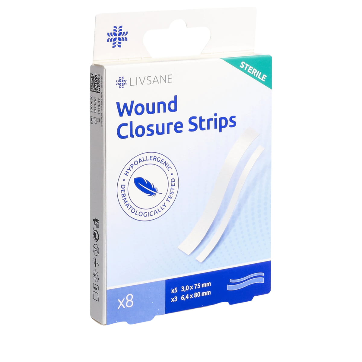 Sterile Wound Closure Strips - 8 pcs.