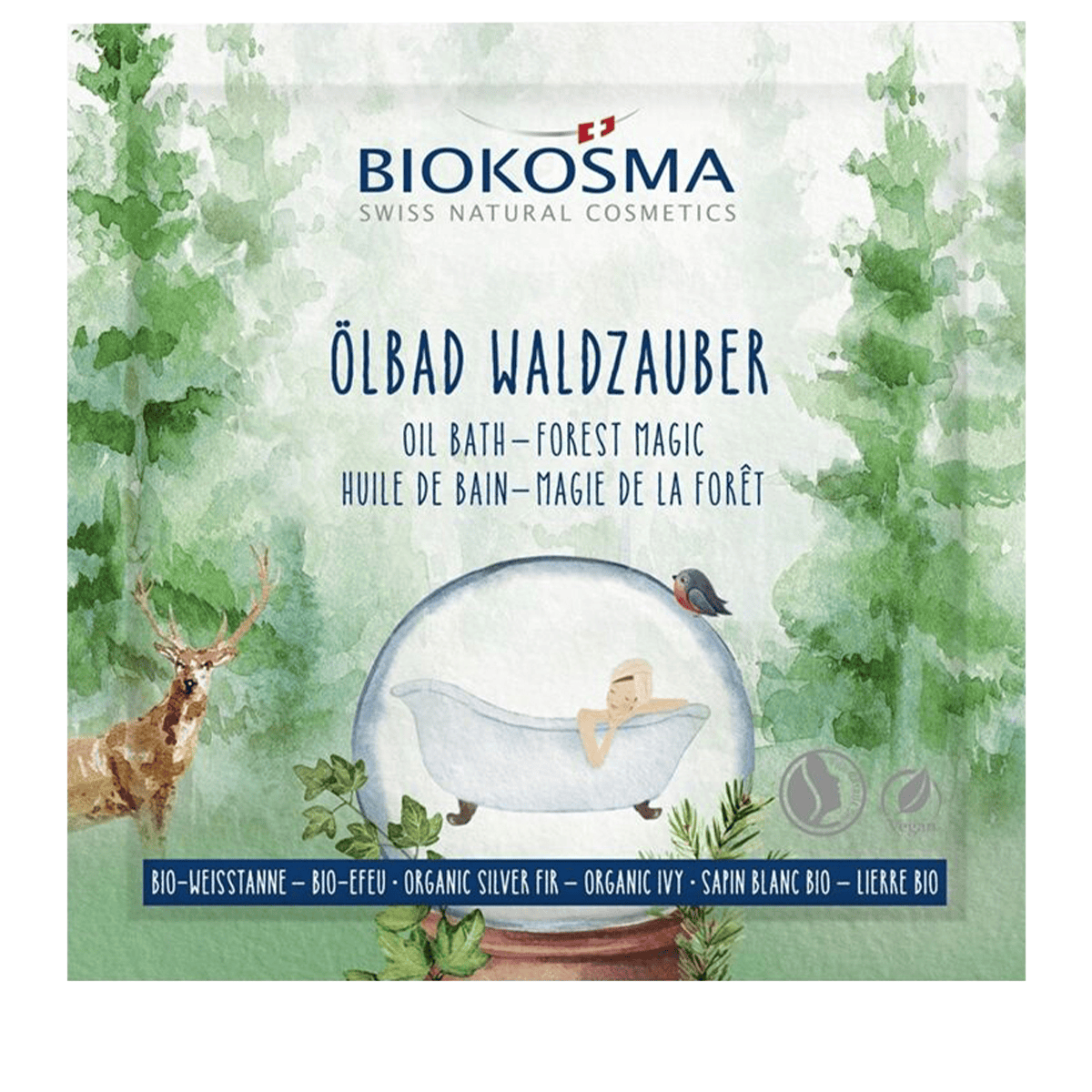 Huile pour le bain magie de la fôret sapin argenté BIO -  lierre BIO Sachet