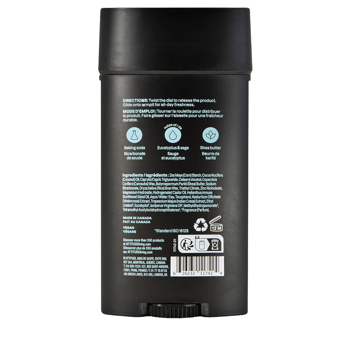 Deodorant eucalyptus & sage