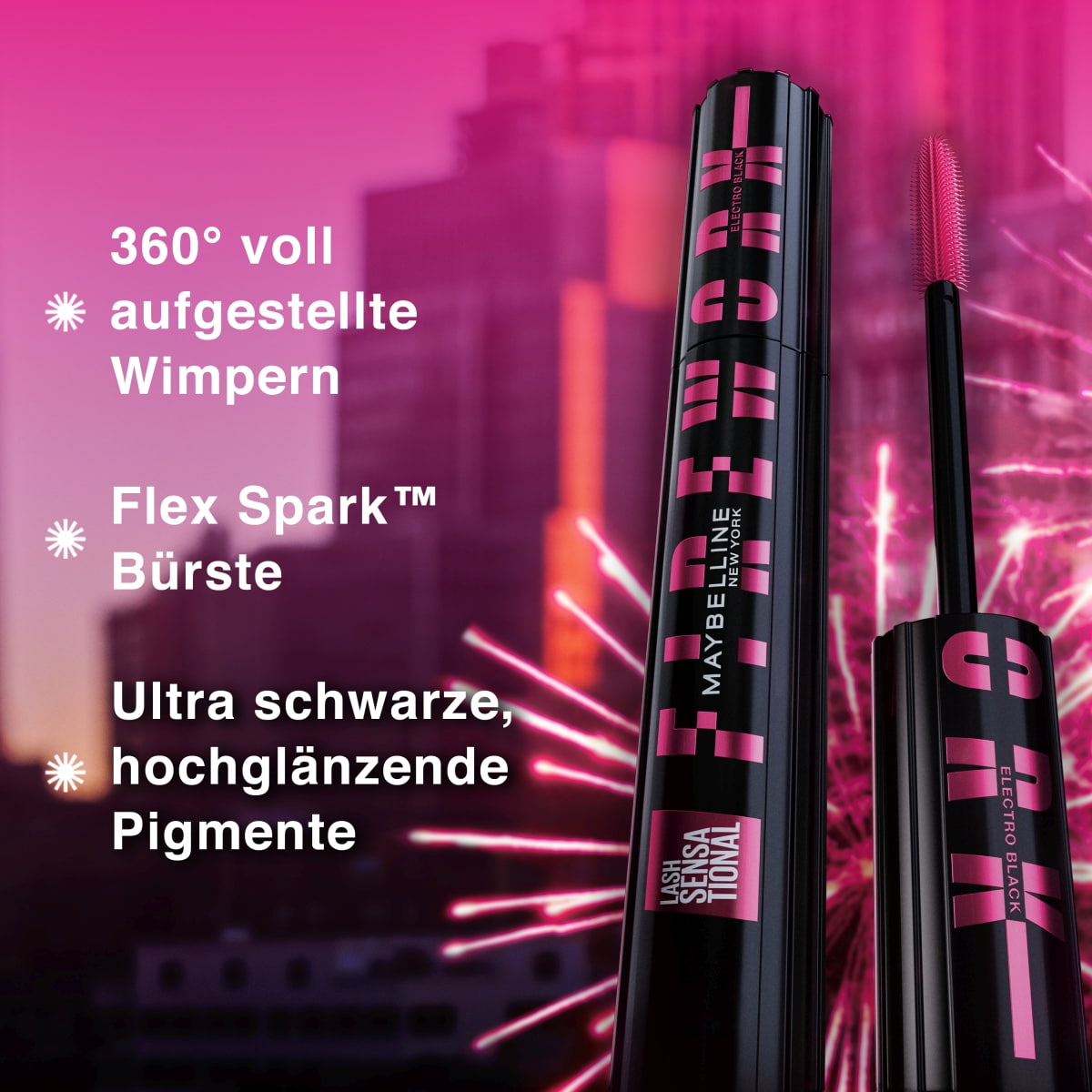 Firework Electro Black Mascara Black