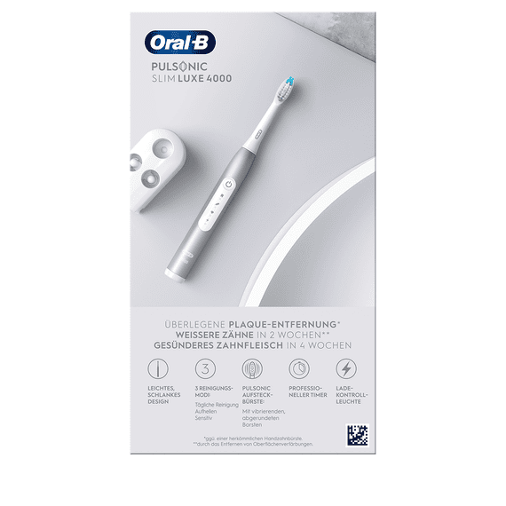 Slim Luxe 4000 Electric Sonic Toothbrush - Platinum