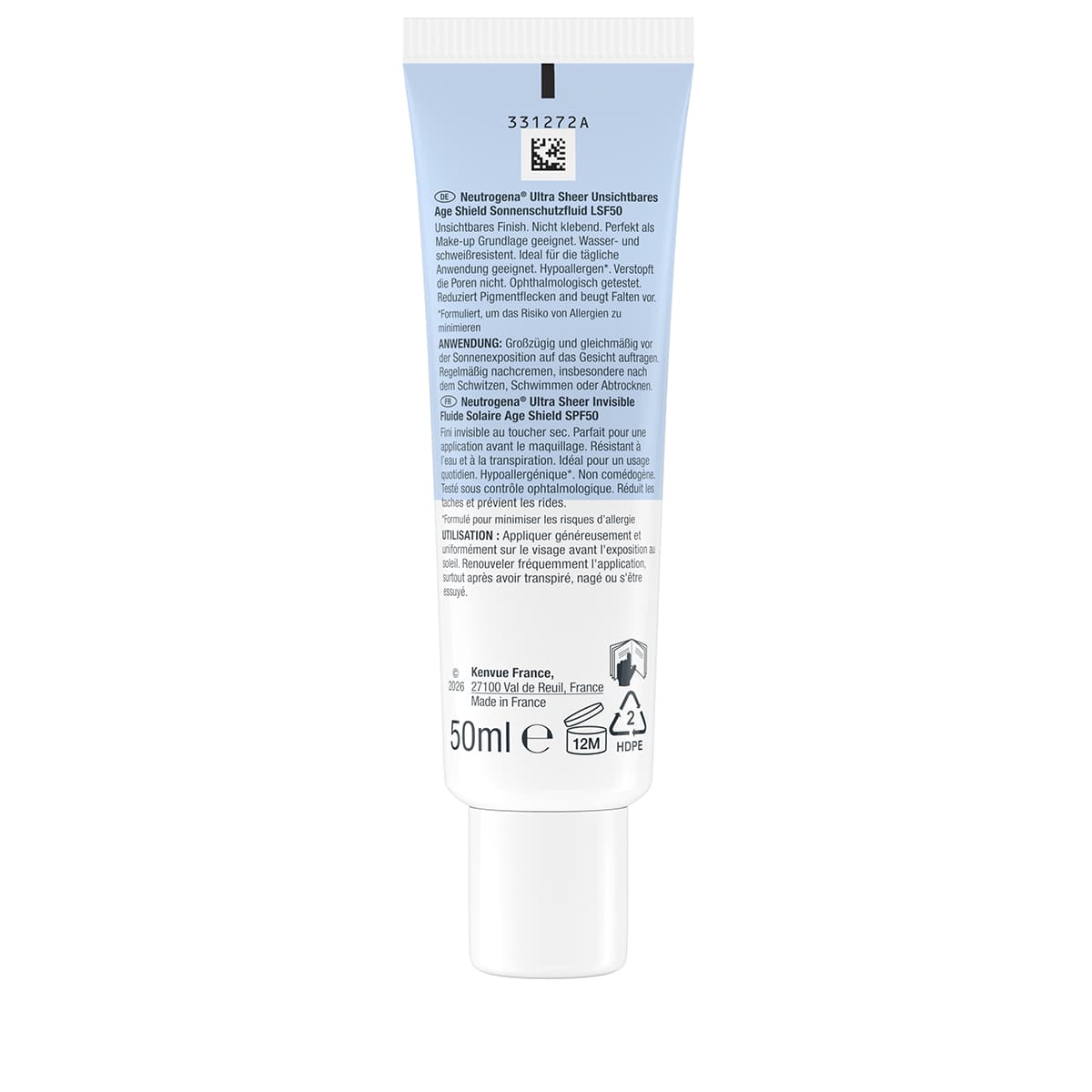 Fluide solaire ultra léger bouclier anti-âge