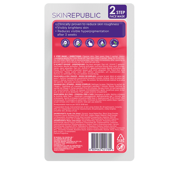 2 Step Brightening Vitamin C & Collagen Face Mask