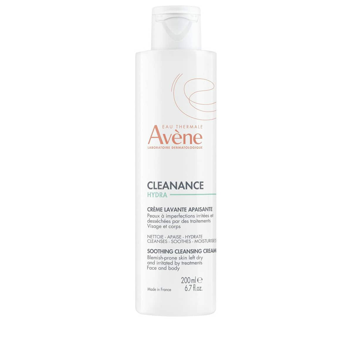 Crème nettoyante hydratante pour traitements contre l’acné