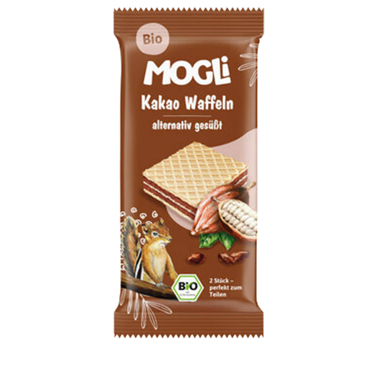 Gaufrette fourrée à la crème au cacao