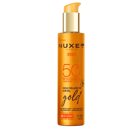 SPF50 - Huile Bronzante Gold Visage et Corps - Haute Protection