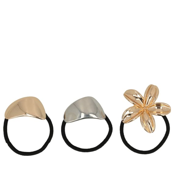 Hair Tie Set - Silver, Gold
