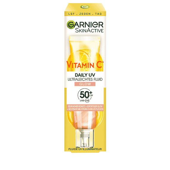 Vitamine C Fluide solaire quotidien Glow avec SPF 50