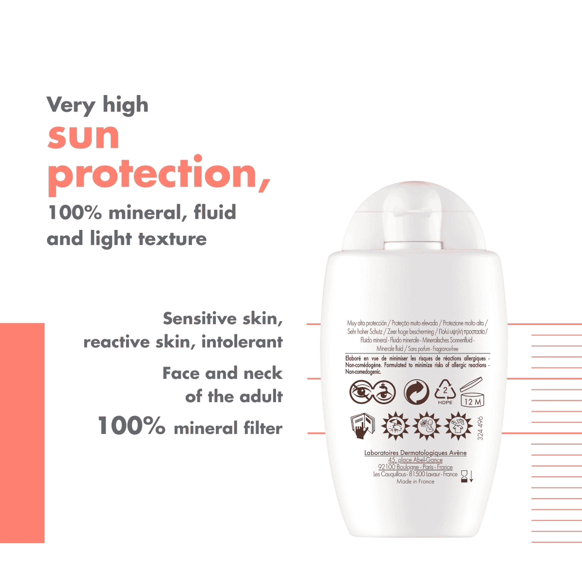 Fluide solaire minéral SPF50+