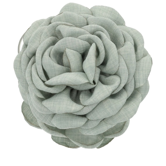 Fabric Flower On Hairclip