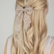 Fermaglio Con Fiocco In Pizzo - Beige