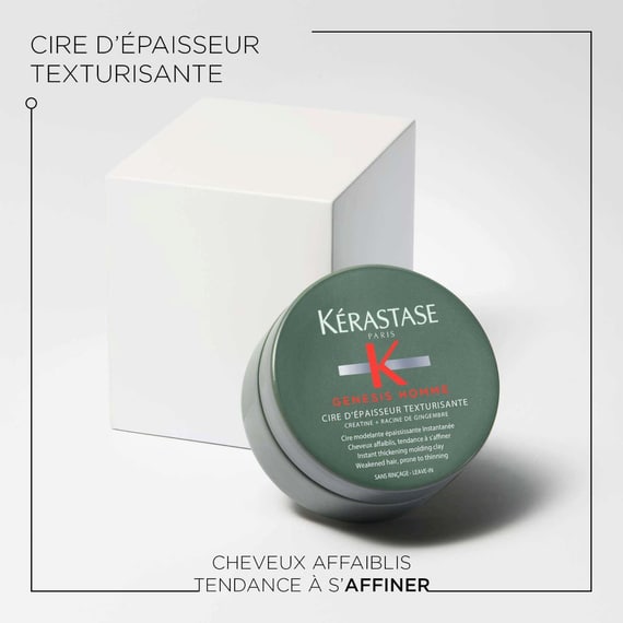 Cire redensifiante pour cheveux amincis