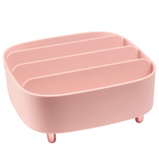 Organisateur De Bureau Avec 4 Compartiments - Rose