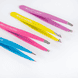 4 Piece Combination Tweezer Set - Neon