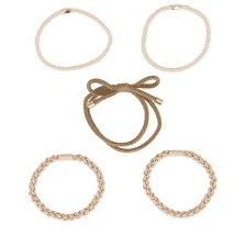 Elastico per coda di cavallo Mix & Match e Beige