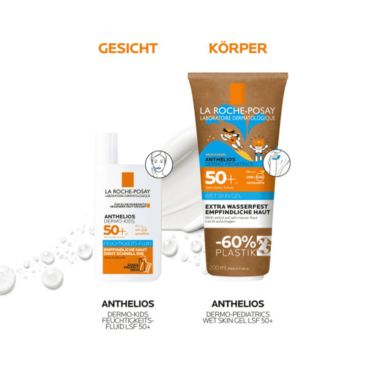 Wet Skin Gel SPF50+ - Waterproof Sun Cream for Children