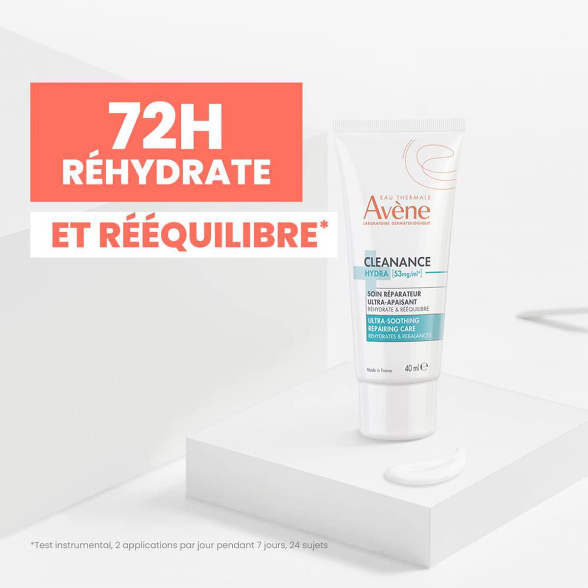 Crème hydratante apaisante pour traitements contre l’acné