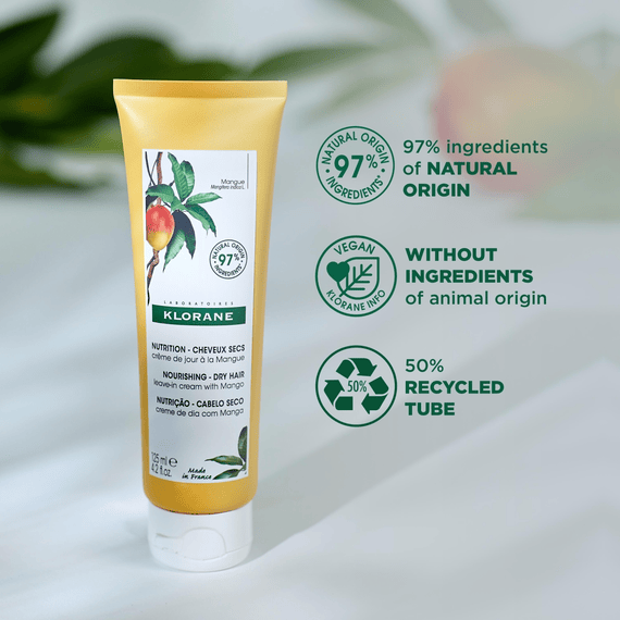 Nourishing Leave-In Hair Cream for Dry Hair with Mango