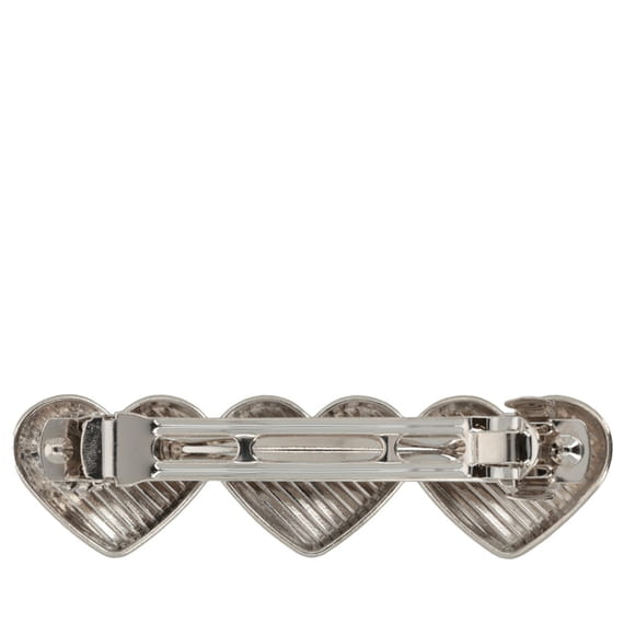 Barrette Set in Herzform - Silber & Gold